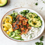 Avocado Salmon Rice Bowl A Simple and Healthy Lunch Recipe (1)