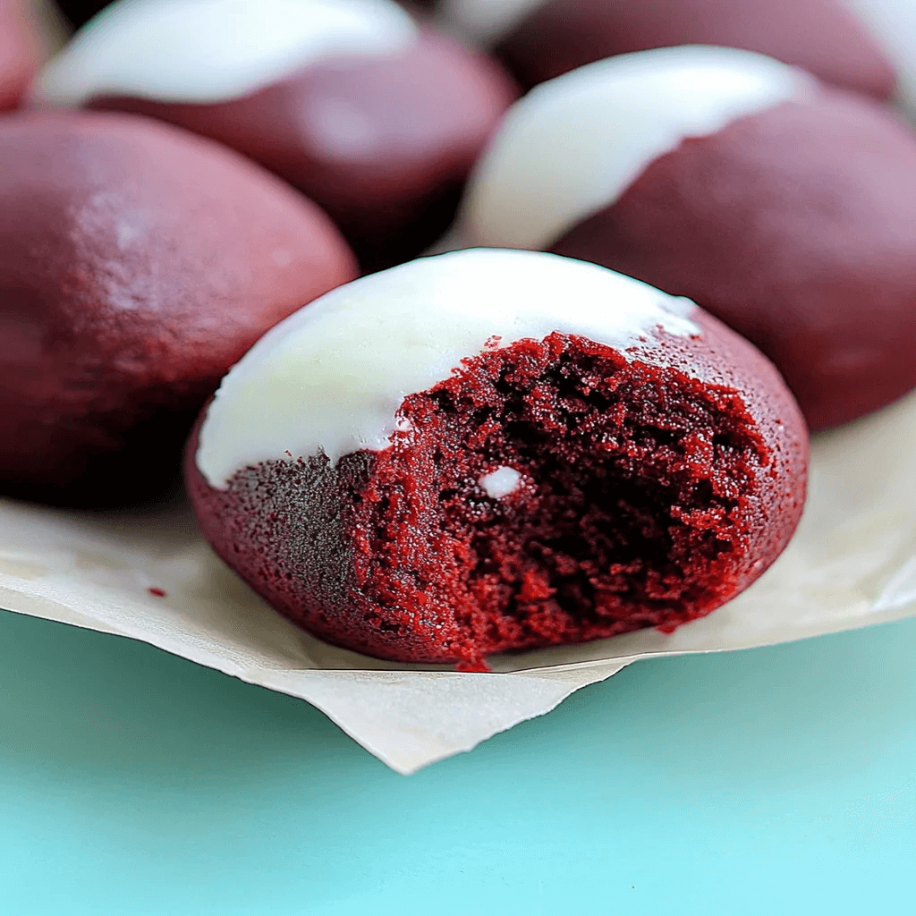 Baked Red Velvet Cake Donut Holes Irresistible Sweet Treats (1)