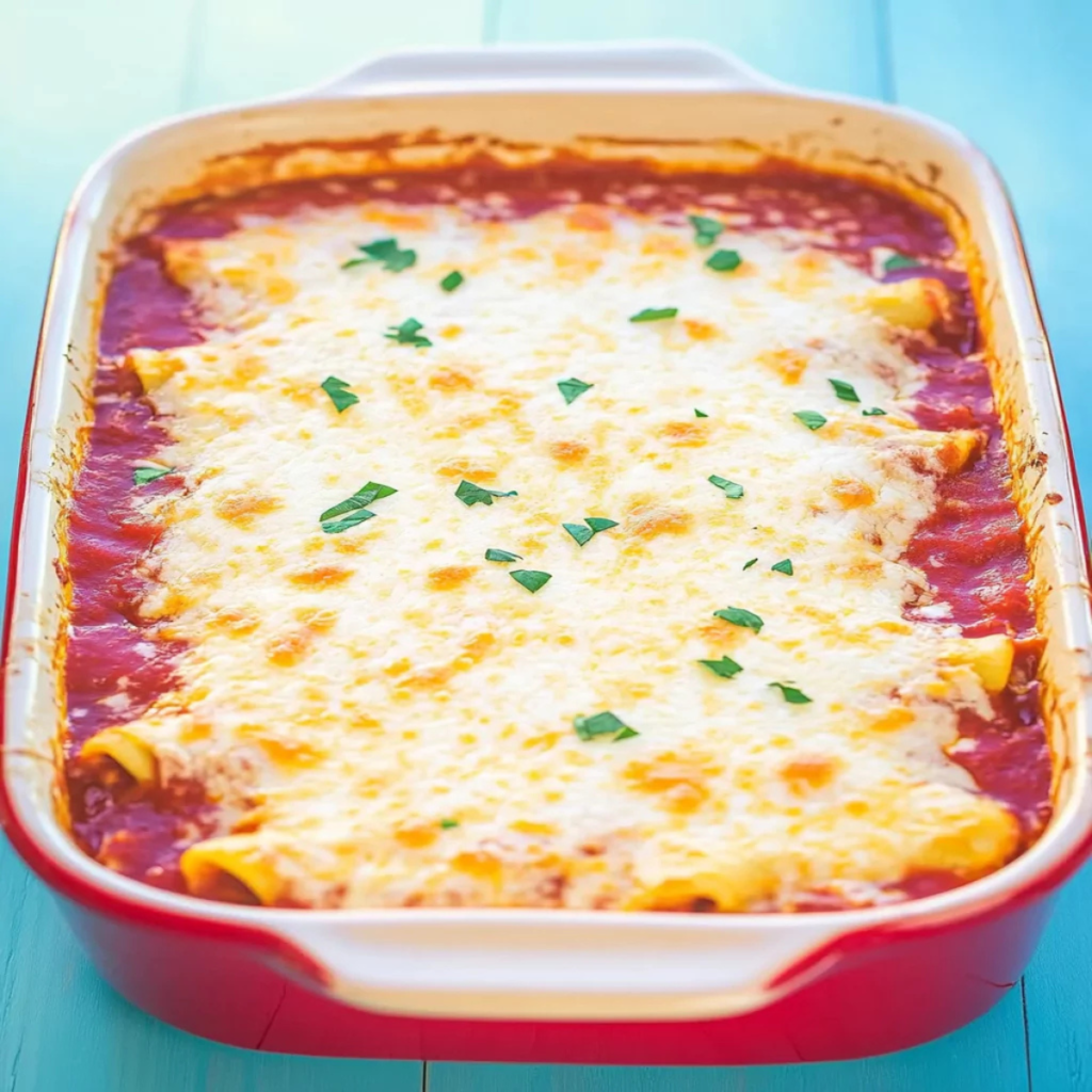Cheesy Chicken Manicotti Recipe