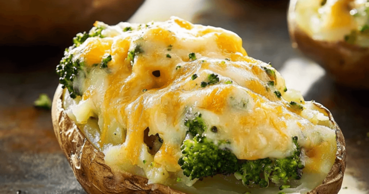 Delicious Broccoli Cheddar Twice Baked Potatoes – Comfort Food at Its Best! (2) (1)