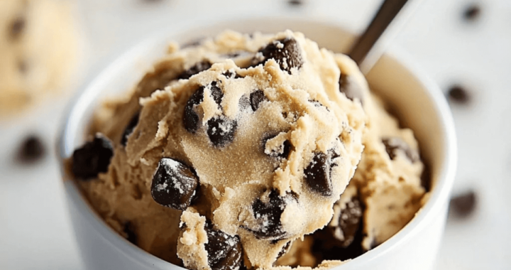 Delicious & Quick Edible Cookie Dough For One (1)