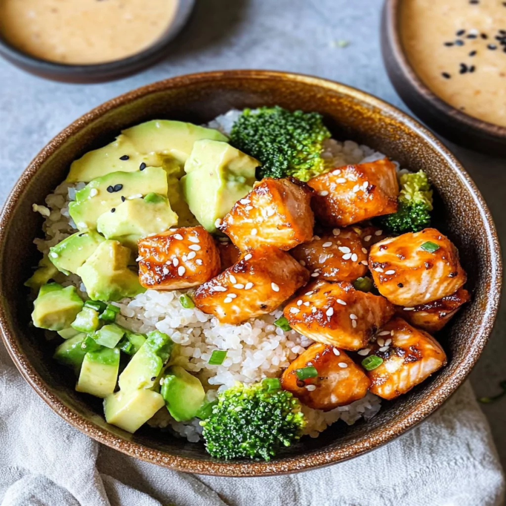 Bang Bang Salmon Bites Bowls