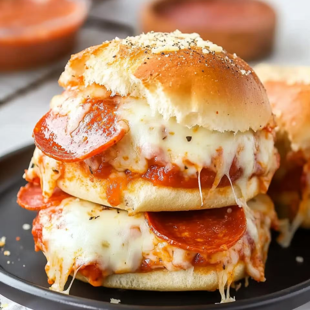 Easy Pepperoni Pizza Sliders Recipe – The Perfect Party Snack (2)