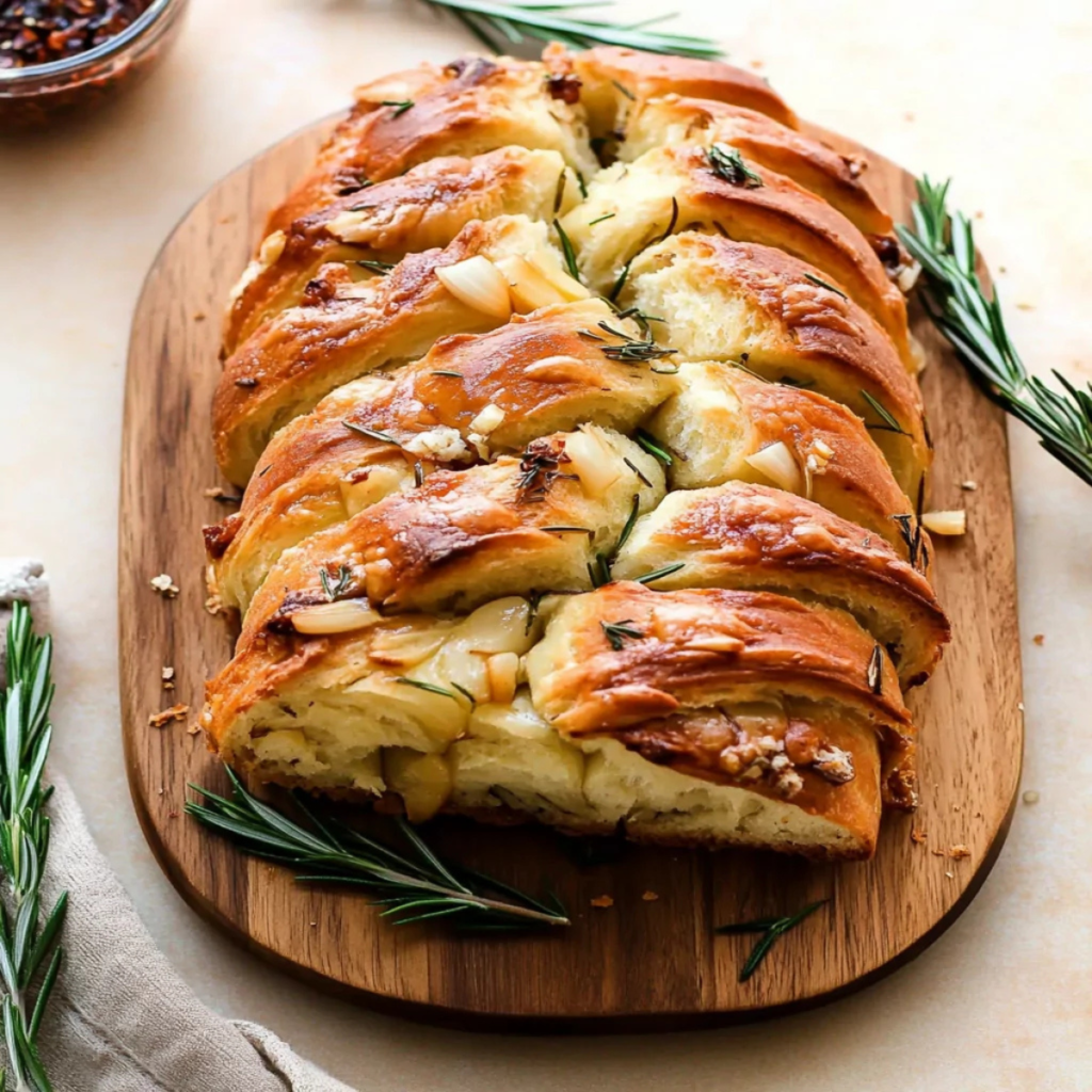 Garlic Pull-Apart Bread with Rosemary
