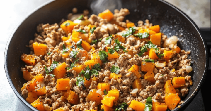 Ground Turkey Butternut Squash Skillet – Quick & Healthy! (1) (1)