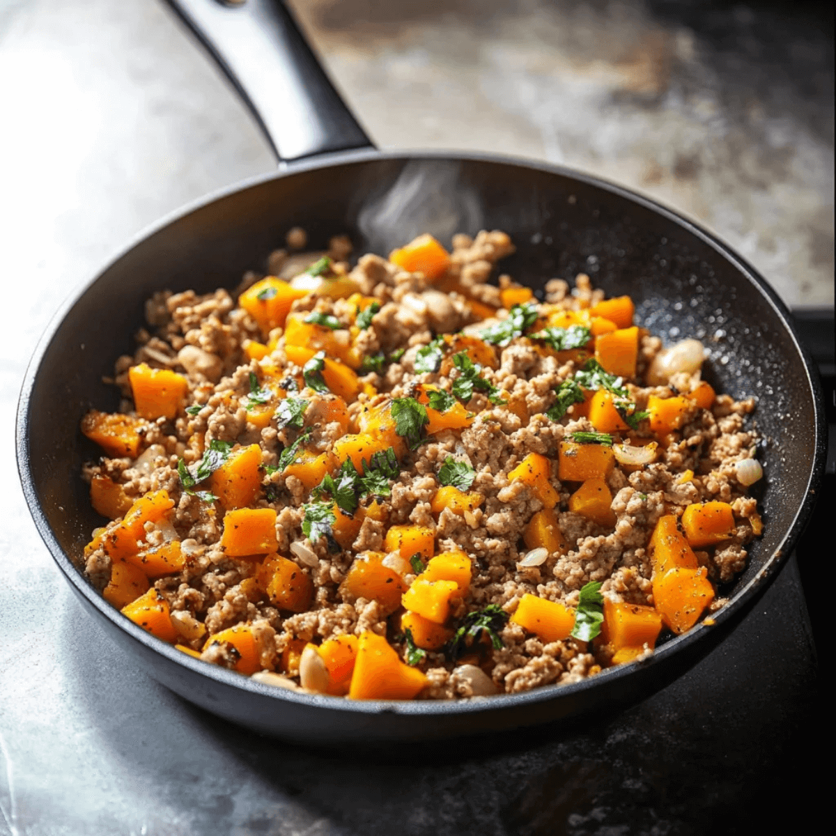 Ground Turkey Butternut Squash Skillet – Quick & Healthy! (1) (1)
