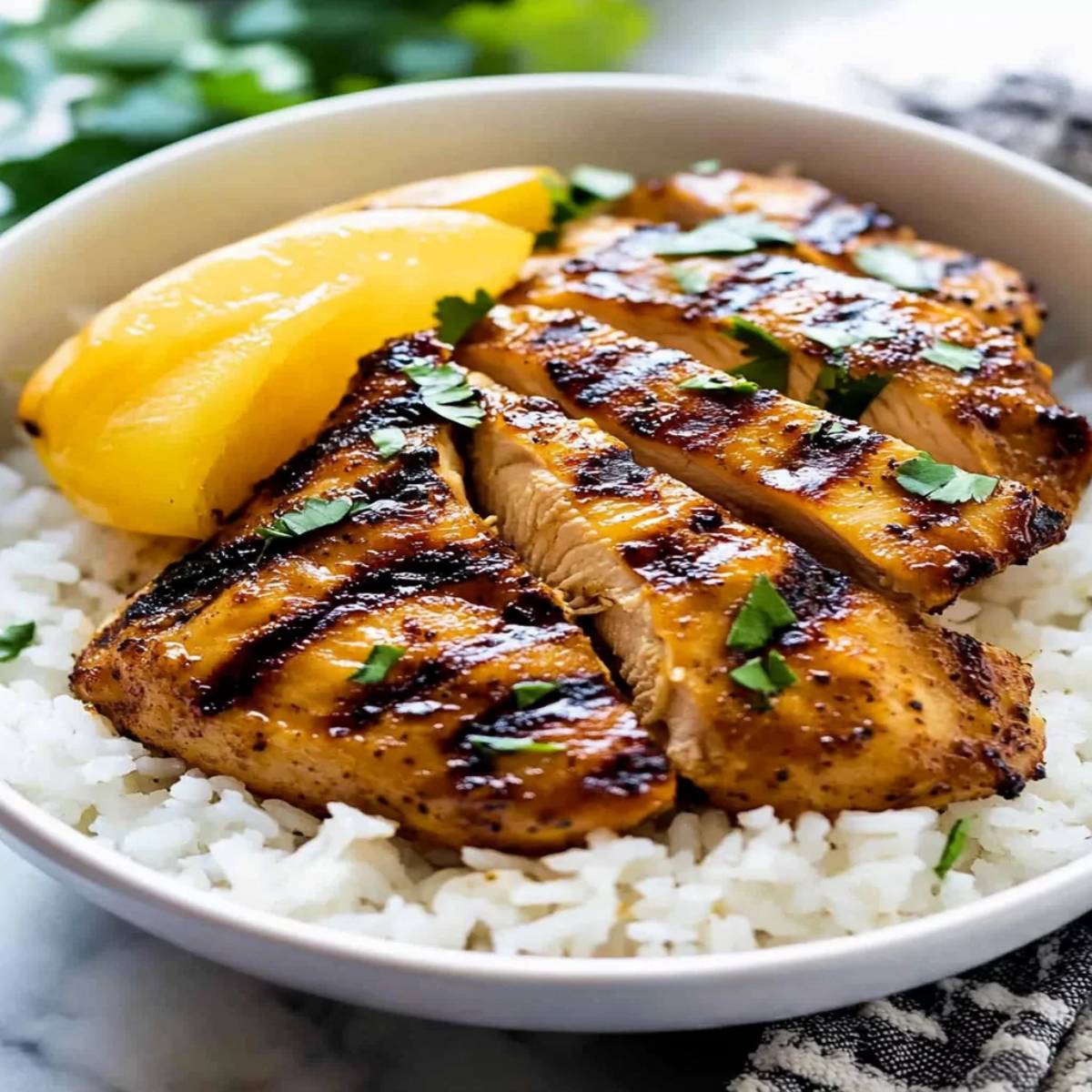 Hawaiian Chicken with Coconut Rice (2)