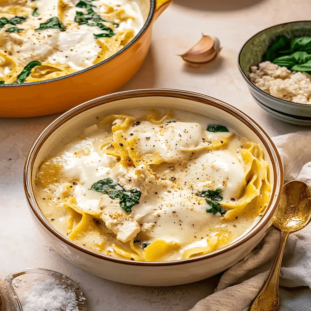 Irresistible Comfort White Chicken Lasagna Soup Recipe (2) (1)