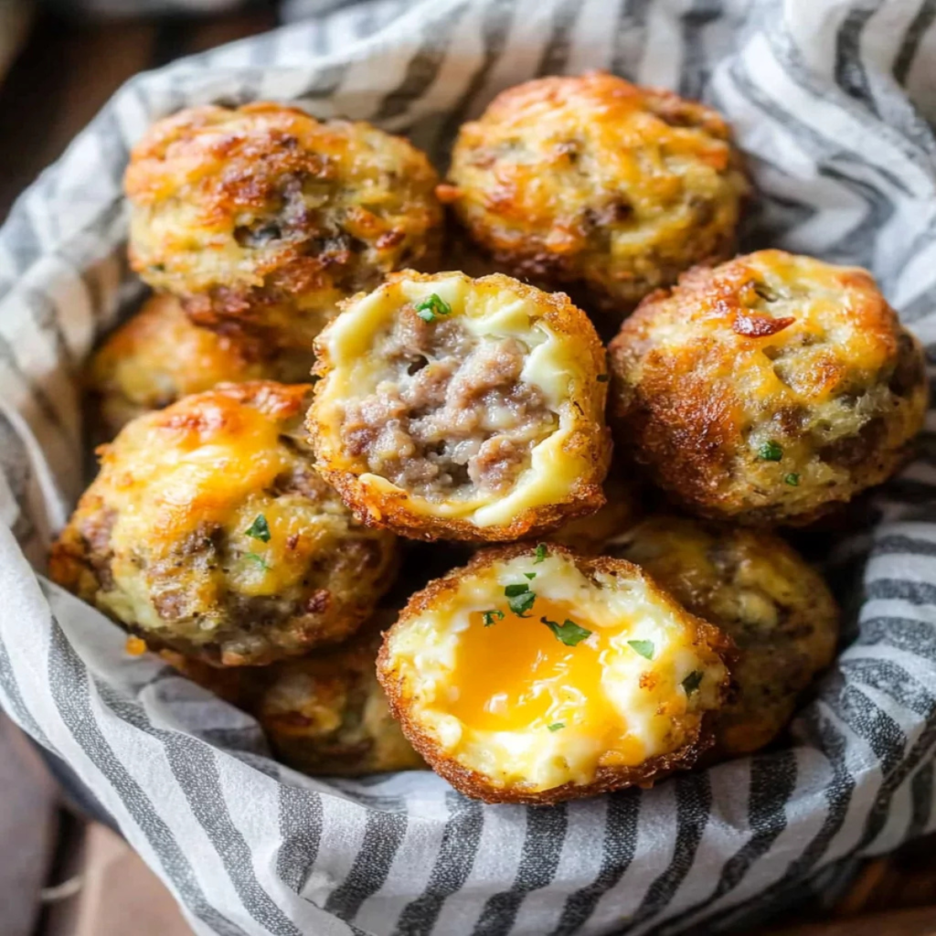 Keto Sausage Egg and Cheese Bites (2)