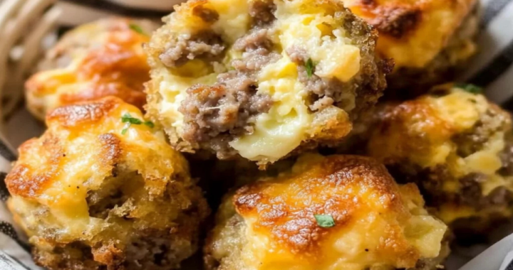 Keto Sausage Egg and Cheese Bites
