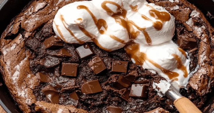 Perfectly Gooey Skillet Brownie Recipe for an Unstoppable Treat (2) (1)