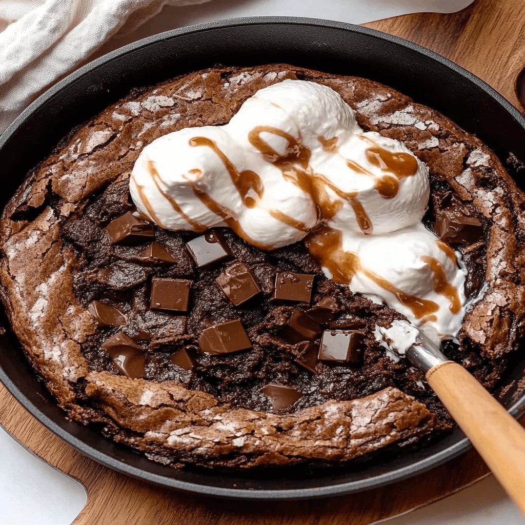 Perfectly Gooey Skillet Brownie Recipe for an Unstoppable Treat (2) (1)