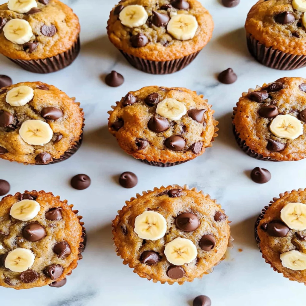 Quick Banana Chocolate Chip Muffins (1)