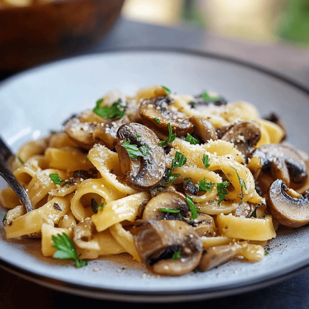 Quick & Easy Creamy Mushroom Pasta – Perfect for Busy Weeknights! (3) (1)