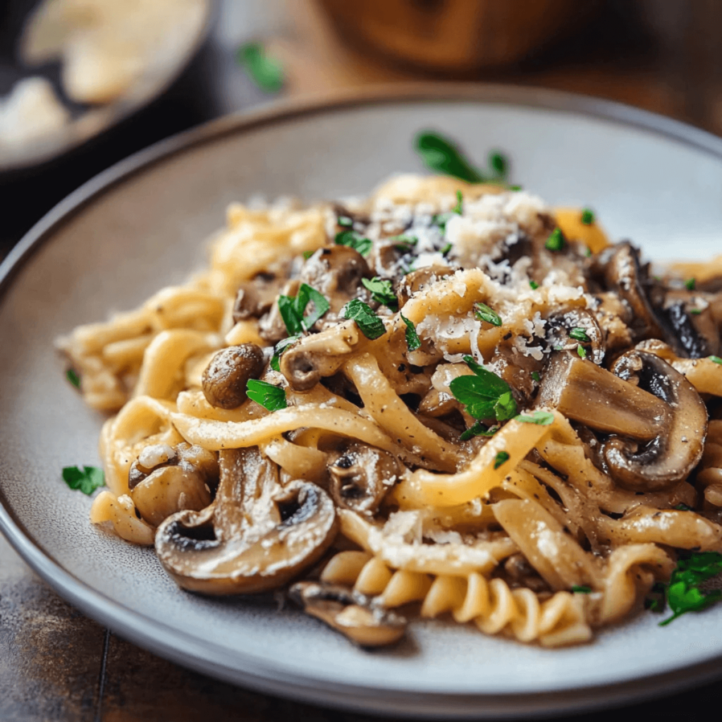 Quick & Easy Creamy Mushroom Pasta – Perfect for Busy Weeknights! (4) (1)