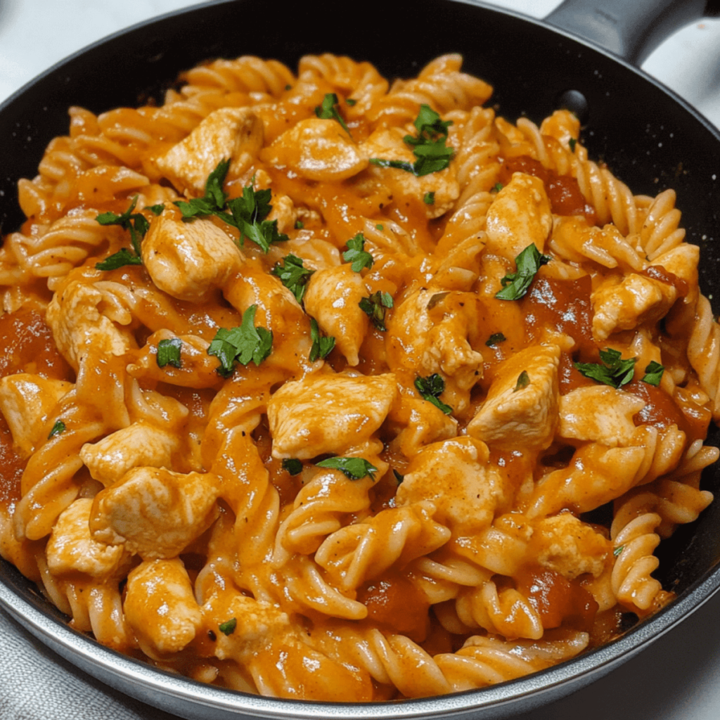 Quick and Easy BBQ Cheesy Chicken Pasta Recipe (1)