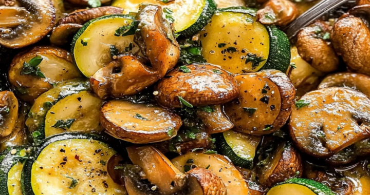 Quick and Easy Skillet Zucchini and Mushrooms (1)