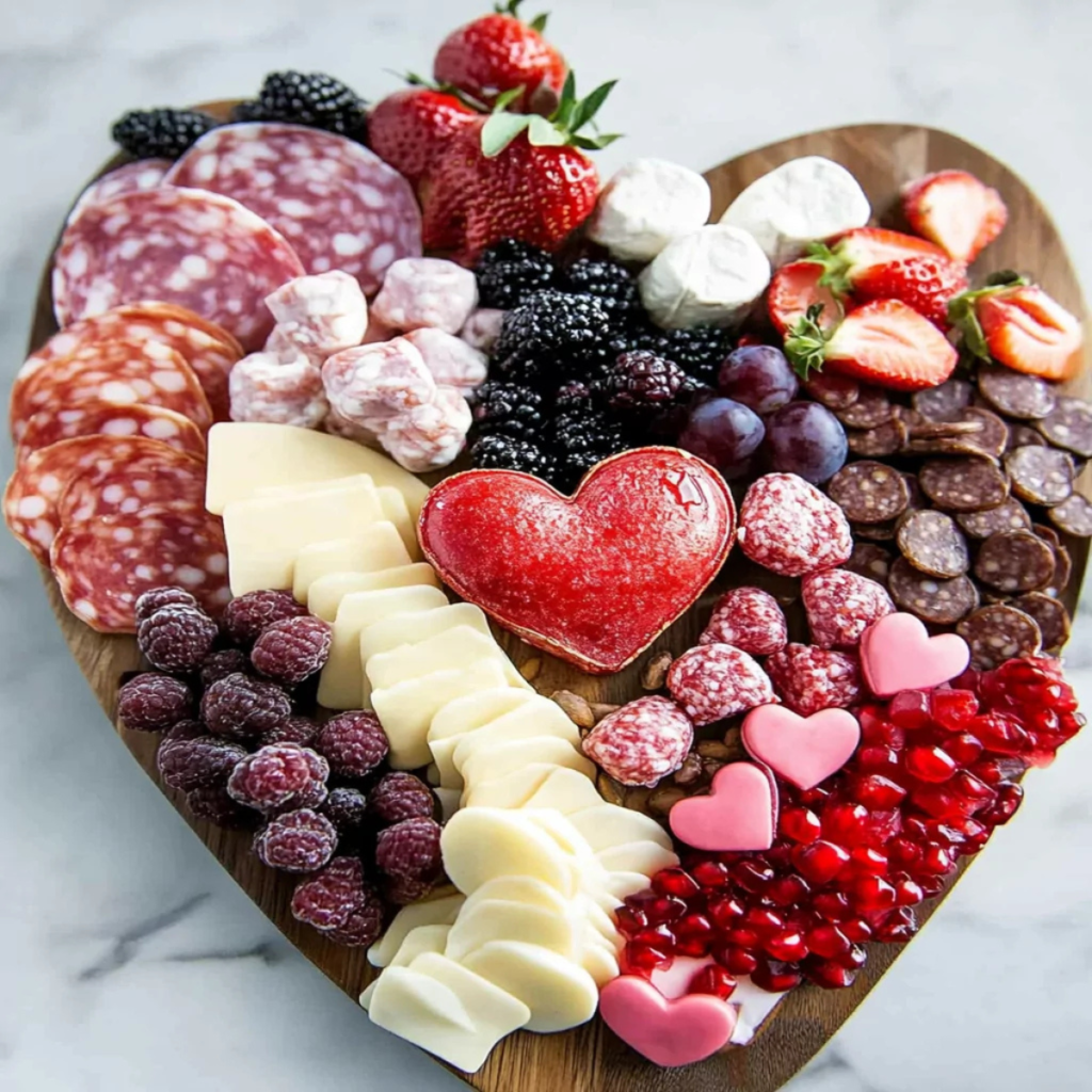 Romantic Valentine’s Day Charcuterie Board