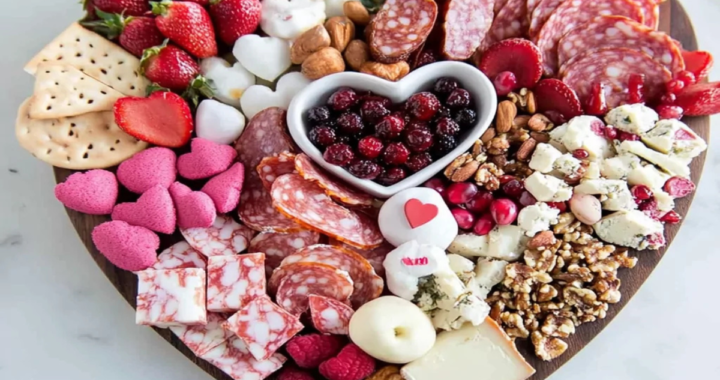 Romantic Valentine’s Day Charcuterie Board (1)
