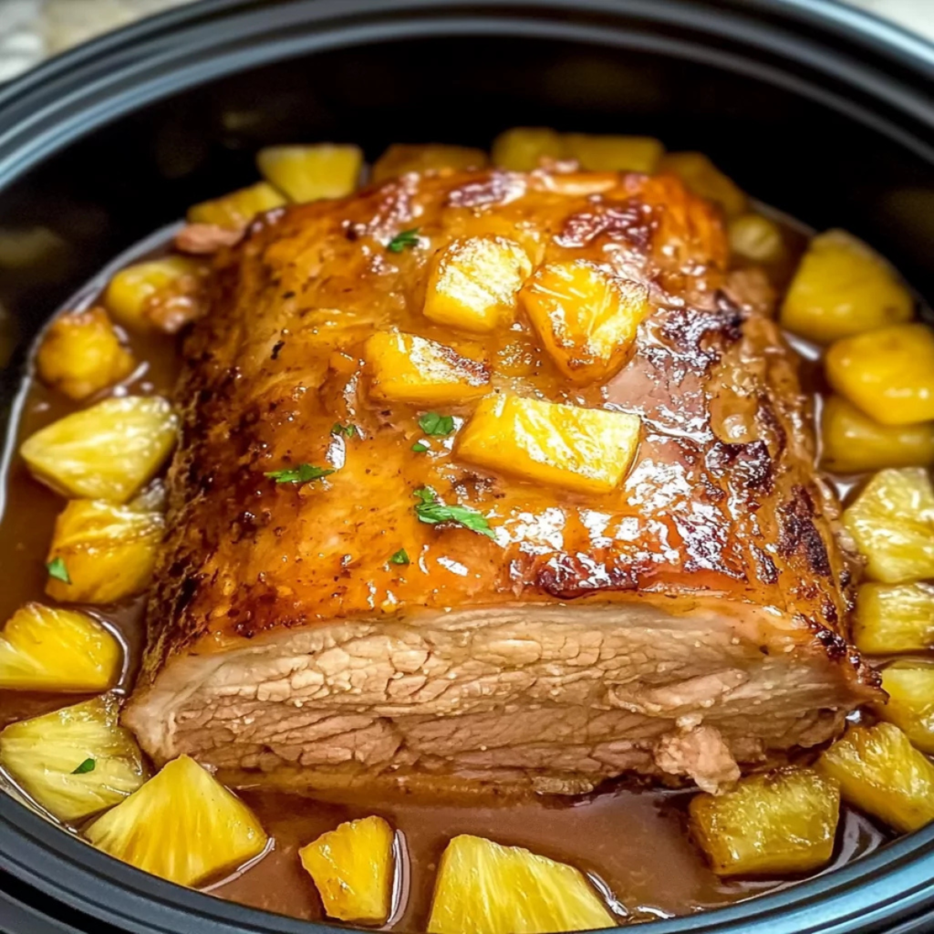 Slow Cooker Pineapple Pork Loin Recipe (2)