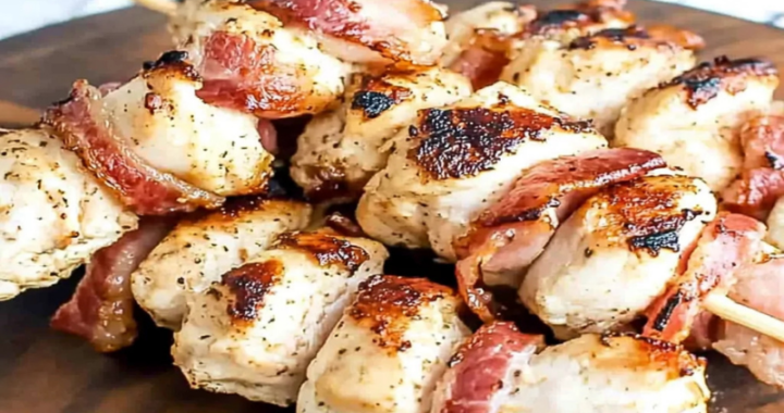 Bacon Ranch Chicken Kabobs