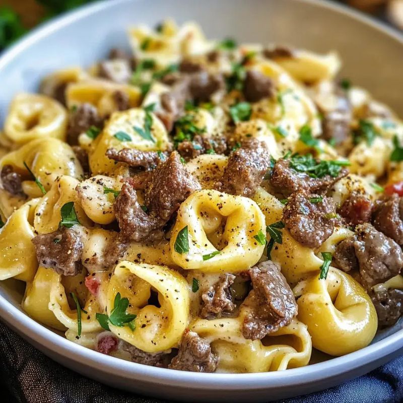 Best Philly Cheesesteak Tortellini Pasta – A Comfort Food Classic!