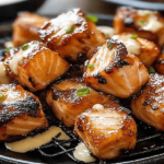 Crispy Salmon Bites with Sauce