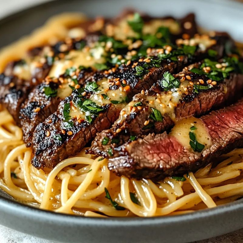 Easy Garlic Butter Steak Lightning Noodles Recipe You’ll Love