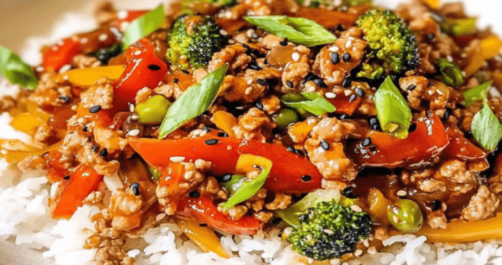 Ground Turkey Teriyaki Stir Fry