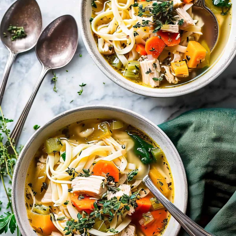 Best Leftover Turkey Noodle Soup Recipe | Quick & Delicious