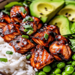 Honey Sriracha Salmon Bowls