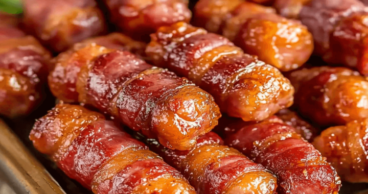 Irresistible Brown Sugar Bacon Wrapped Little Smokies – The Perfect Party Appetizer! (1)