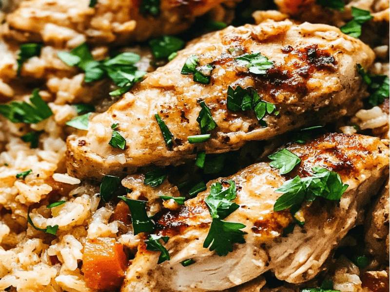 One-Pan No Peek Chicken & Rice
