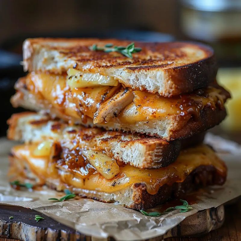 Quick BBQ Chicken & Pineapple Grilled Cheese – Perfect for Lunch or Dinner (2)