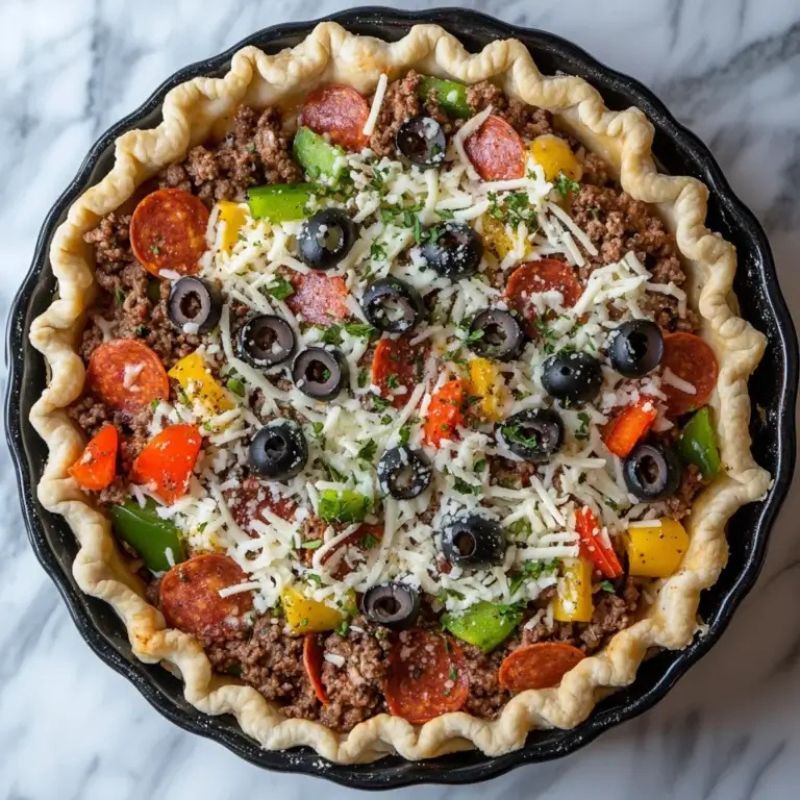 Best Homemade Pizza Burger Pie – A Perfect Weeknight Dinner (3)