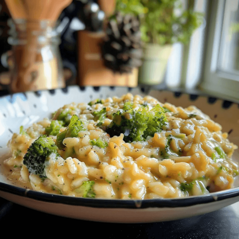 Broccoli and Cheese Risotto