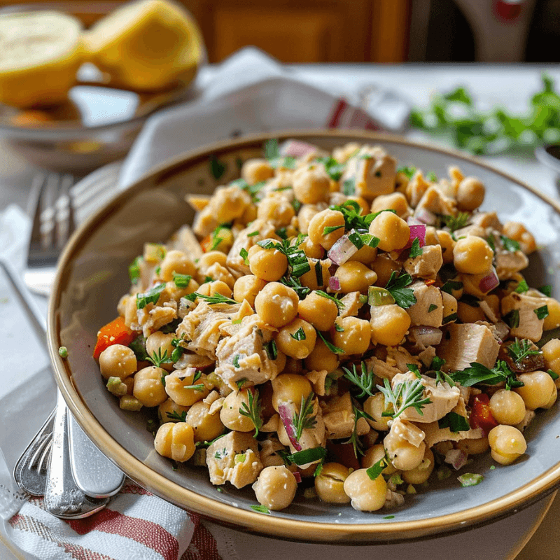 Chickpea Tuna Salad