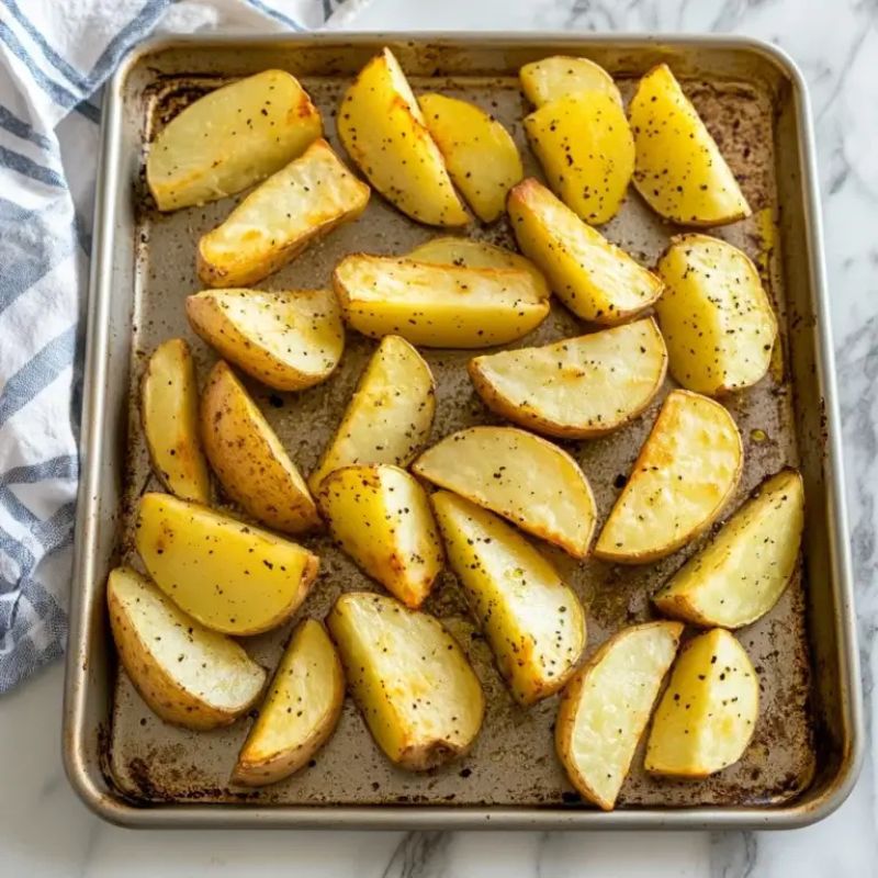 Crispy Baked Parmesan Potato Wedges – Easy & Flavorful Snack! (3)