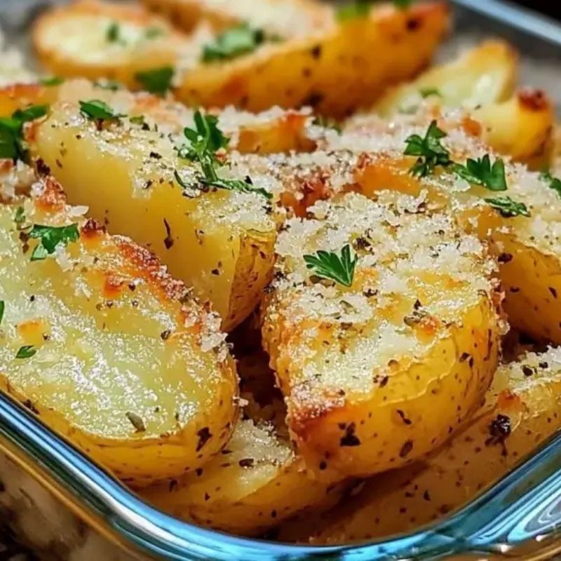 Crispy Baked Parmesan Potato Wedges – Easy & Flavorful Snack! (4)