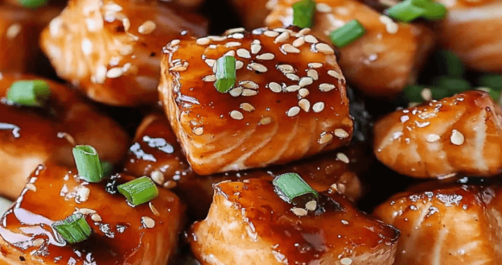 Crispy Honey Garlic Salmon Bites