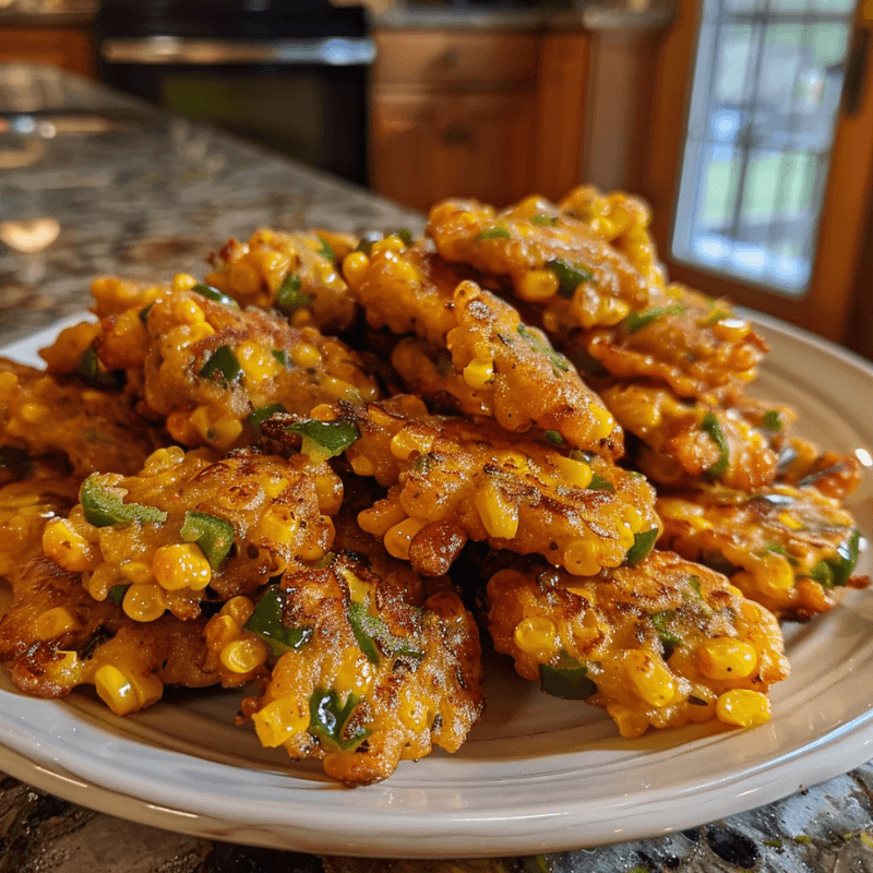 Crispy Jalapeño Popper Corn Fritters