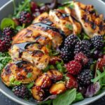 Easy Blackberry Balsamic Grilled Chicken Salad Recipe – Healthy & Delicious!