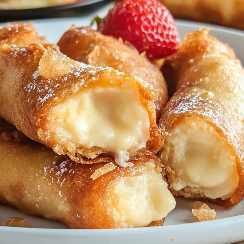 Easy Cheesecake Egg Rolls Recipe – A Sweet & Crunchy Treat! (3)