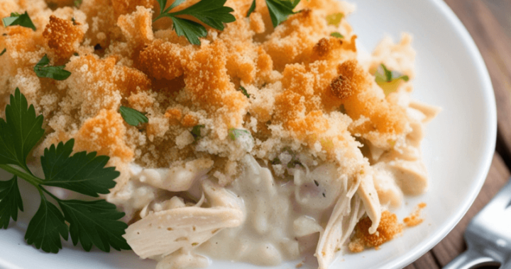 Easy Chicken and Dressing Casserole