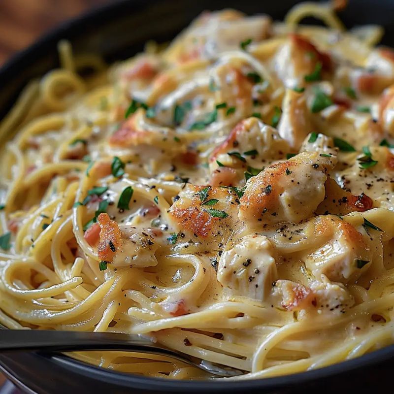 Easy Crockpot Cheesy Chicken Spaghetti Recipe – Creamy & Delicious! (3)