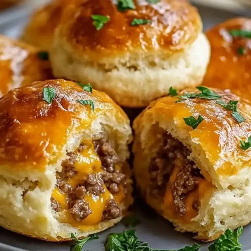 Easy Garlic Parmesan Cheeseburger Bombs – Perfect for Parties & Snacks (3)