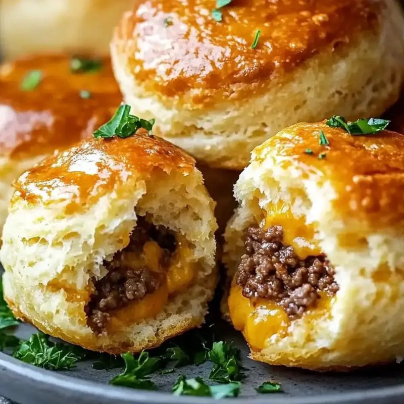 Easy Garlic Parmesan Cheeseburger Bombs – Perfect for Parties & Snacks