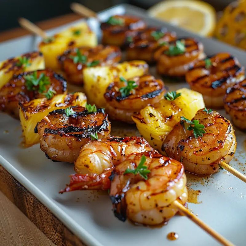 Easy Grilled Jerk Shrimp and Pineapple Skewers Recipe for Summer BBQs (1)