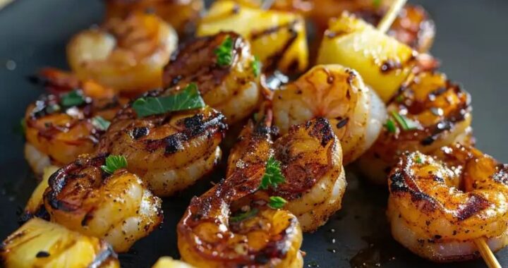 Easy Grilled Jerk Shrimp and Pineapple Skewers Recipe for Summer BBQs (3)
