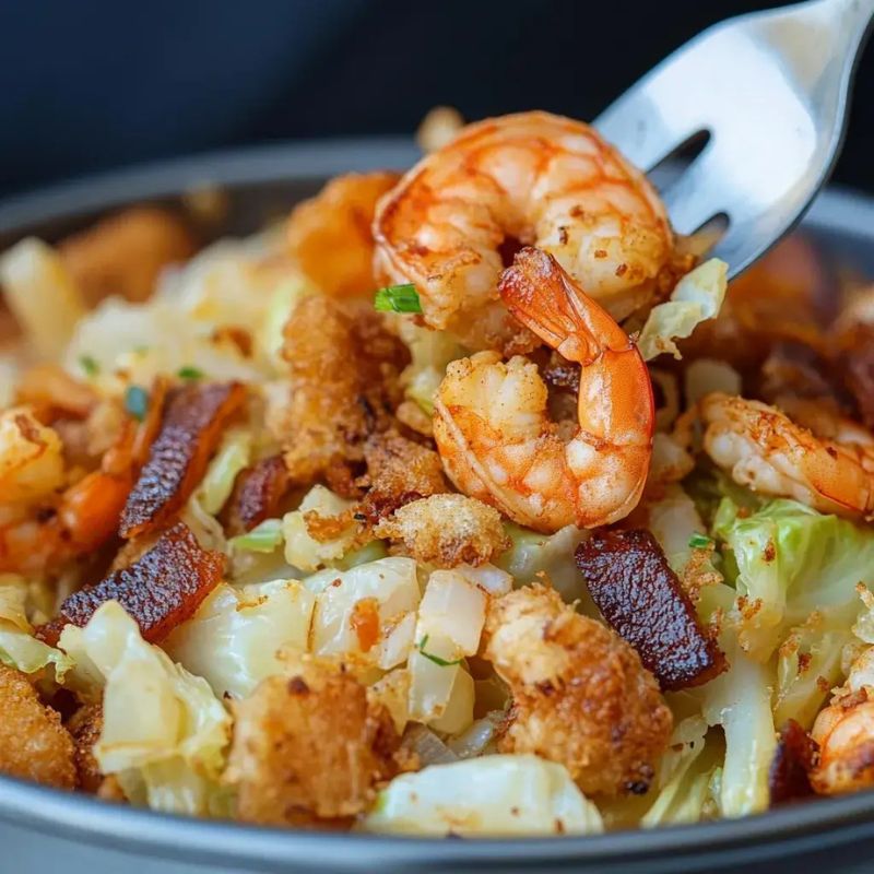 Easy Southern Fried Cabbage with Shrimp Recipe – Quick & Delicious!